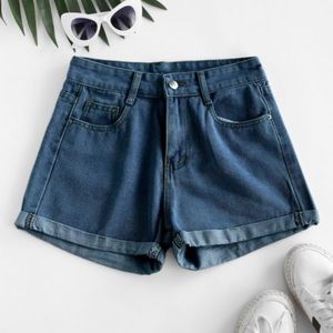 Zaful denim high-waisted shorts